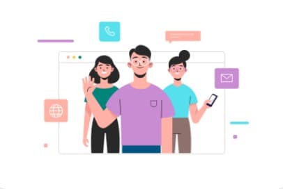 The Kanpix team collaborating remotely