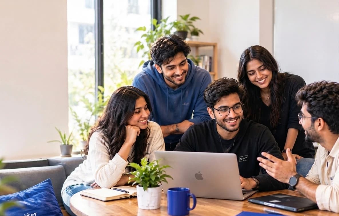 The Kanpix team collaborating